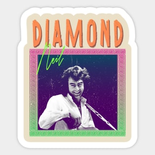 Neil Diamond - Retro 70s Sticker